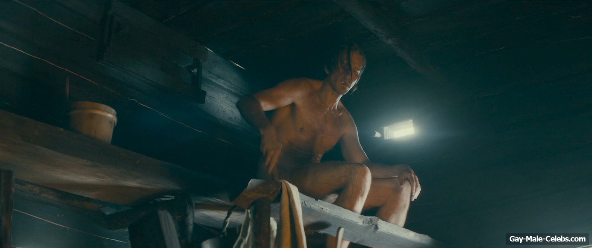 Gustaf Skarsgrd naked in To Cook a Bear