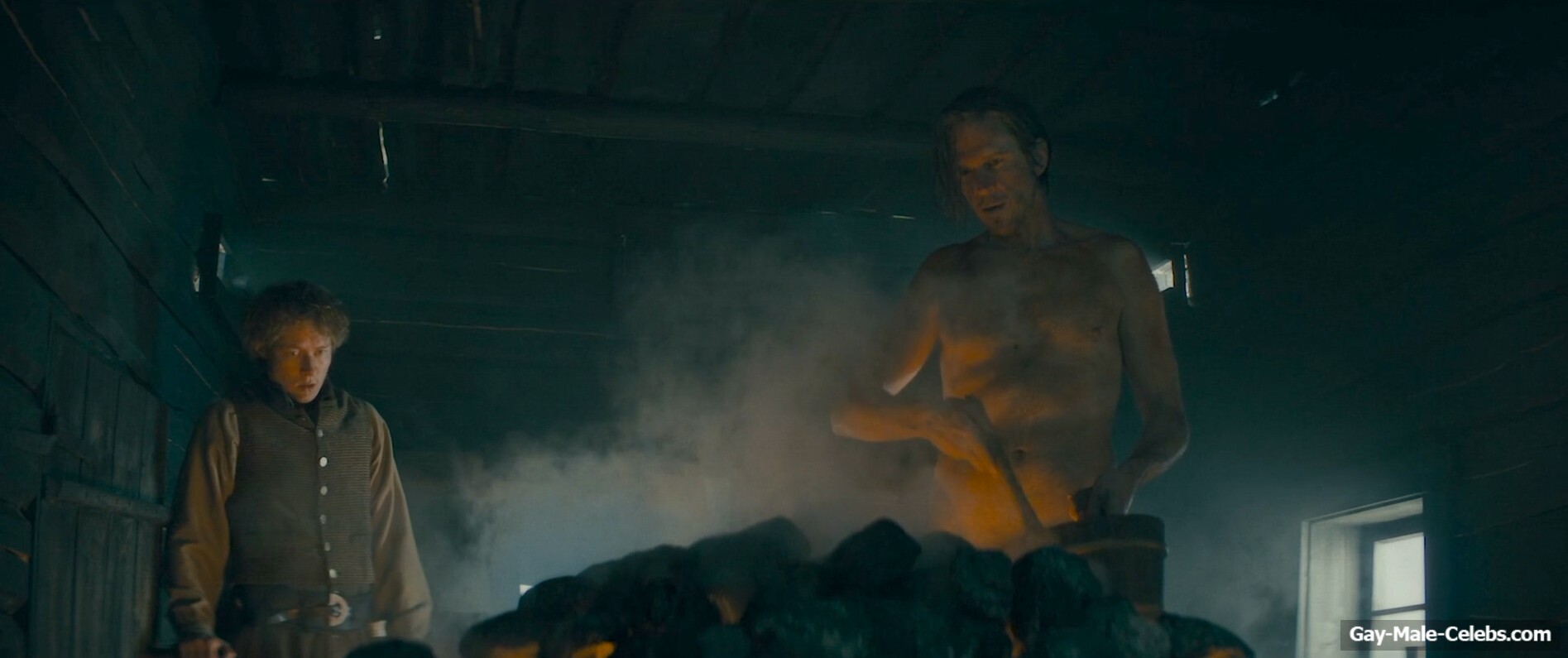 Gustaf Skarsgrd naked in To Cook a Bear