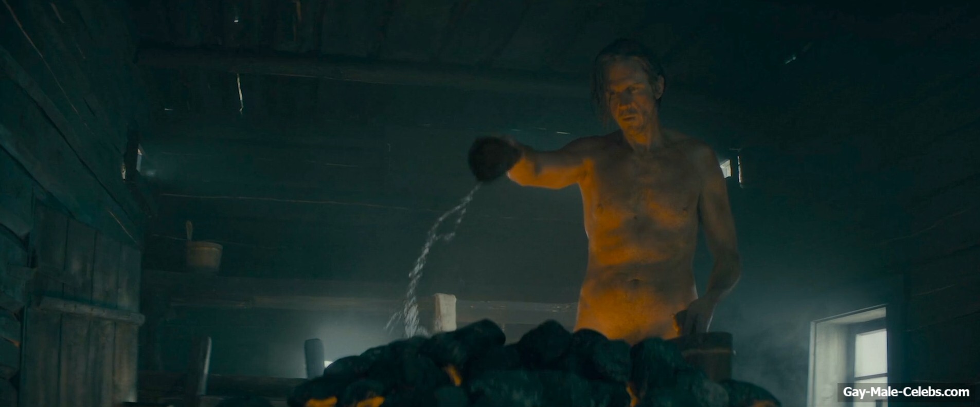 Gustaf Skarsgrd naked in To Cook a Bear