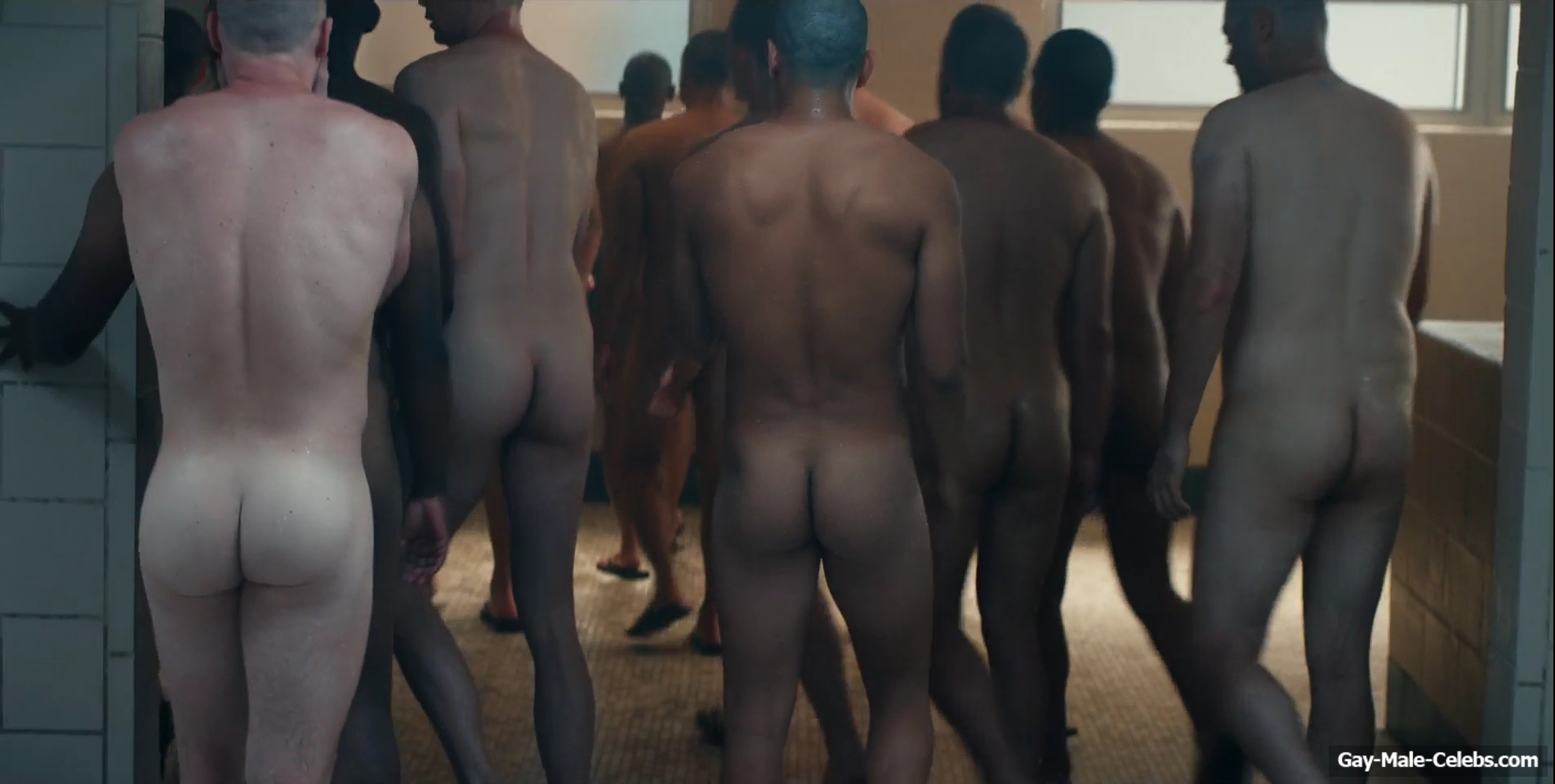 Miles Heizer nude shower in Boots