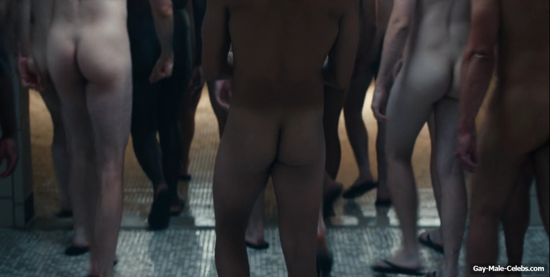 Miles Heizer nude shower in Boots