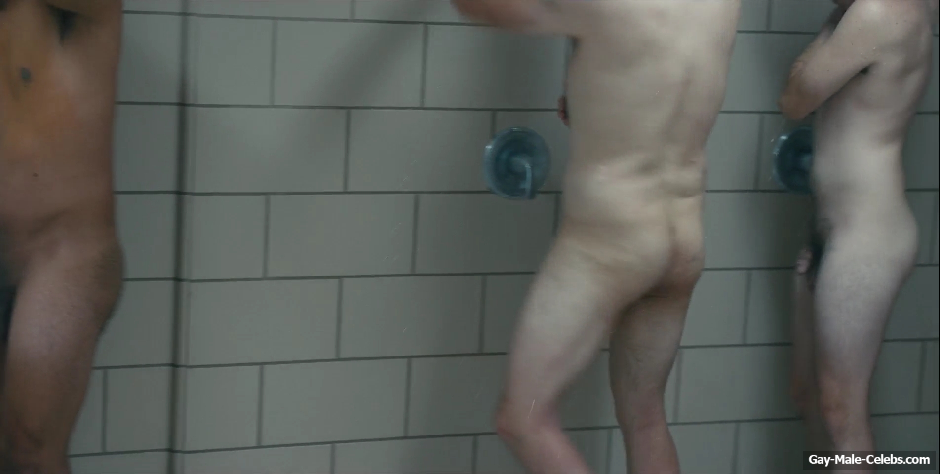 Miles Heizer nude shower in Boots