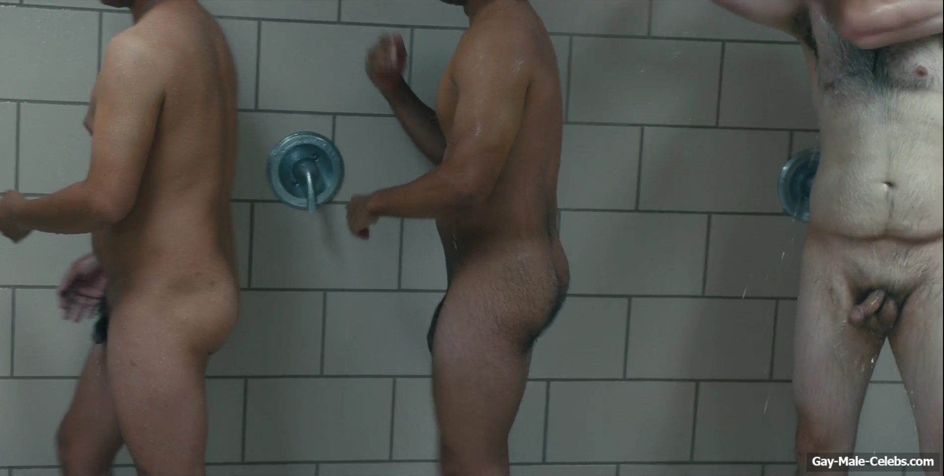 Miles Heizer nude shower in Boots