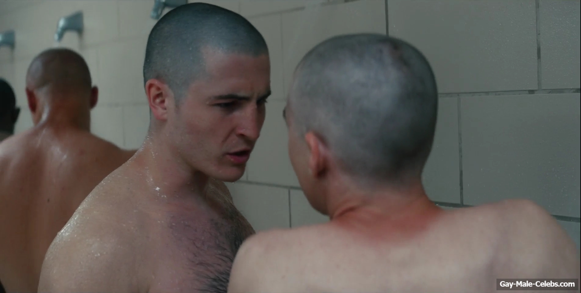 Miles Heizer nude shower in Boots