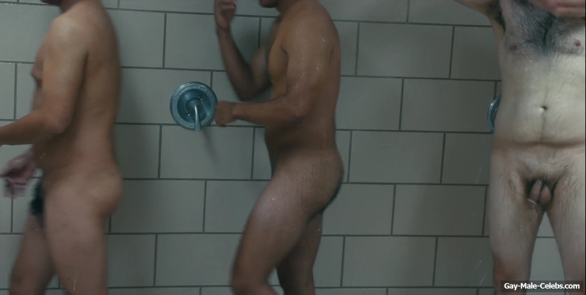 Miles Heizer nude shower in Boots