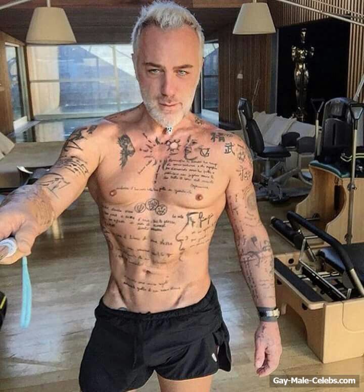 Gianluca Vacchi shirtless