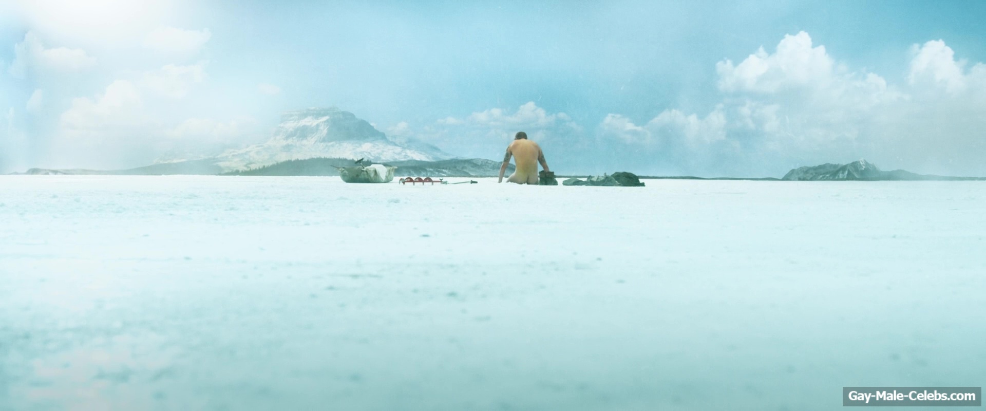 Joel Kinnaman Flashes His Nude Bum In Ice Fall