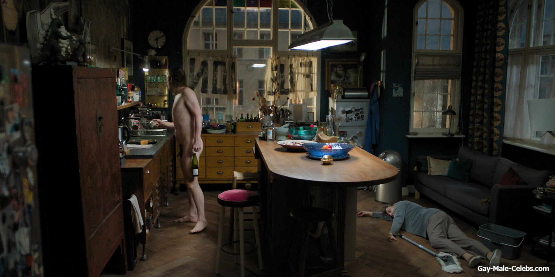 Lars Eidinger Frontal Nude in The Light