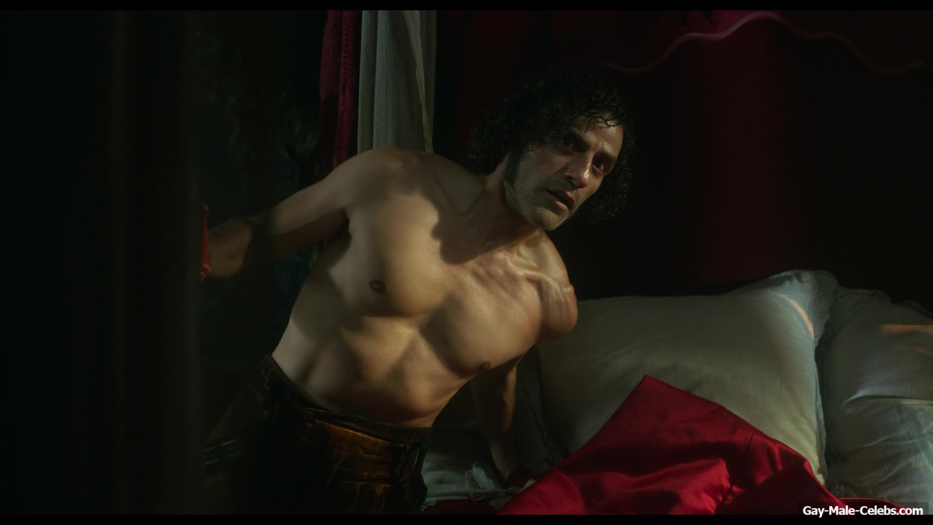 Oscar Isaac nude in Frankenstein
