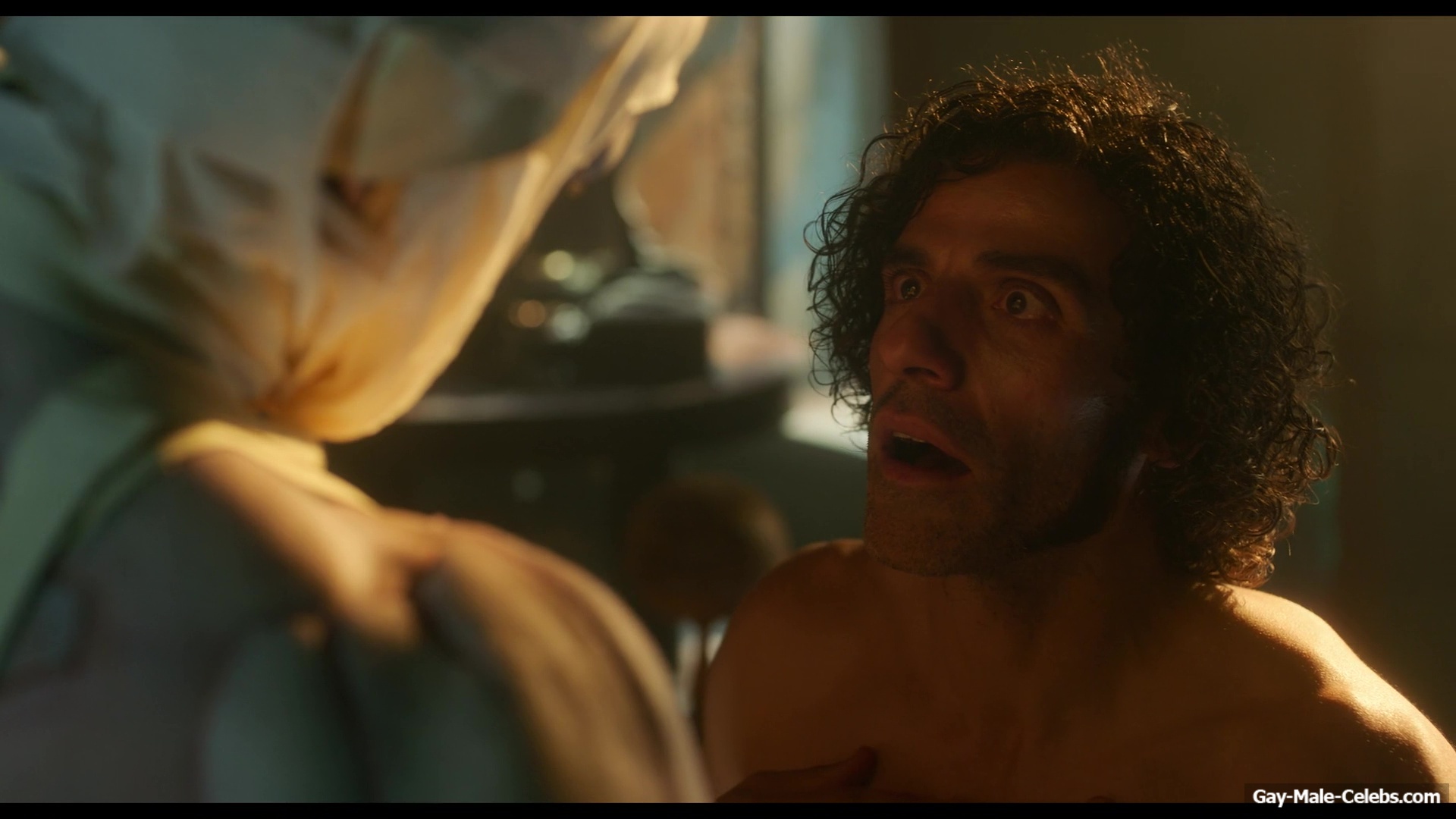 Oscar Isaac nude in Frankenstein