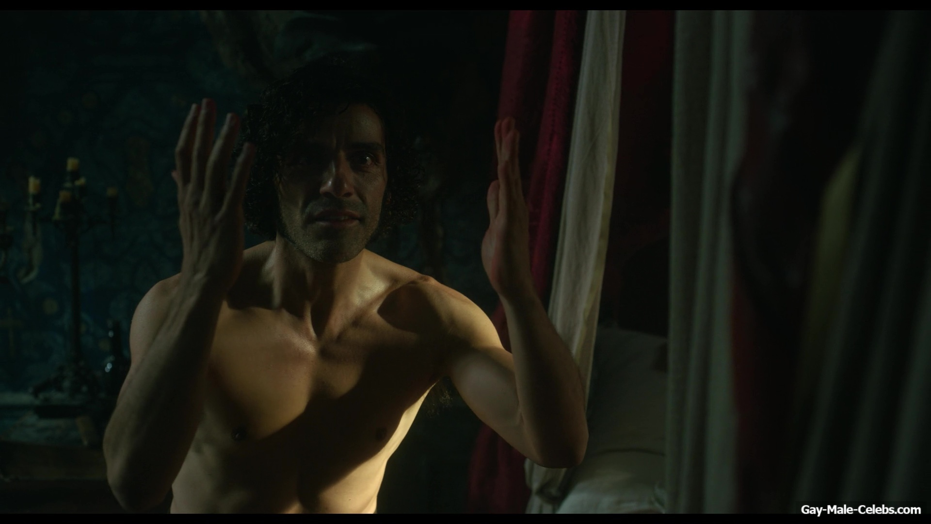 Oscar Isaac nude in Frankenstein