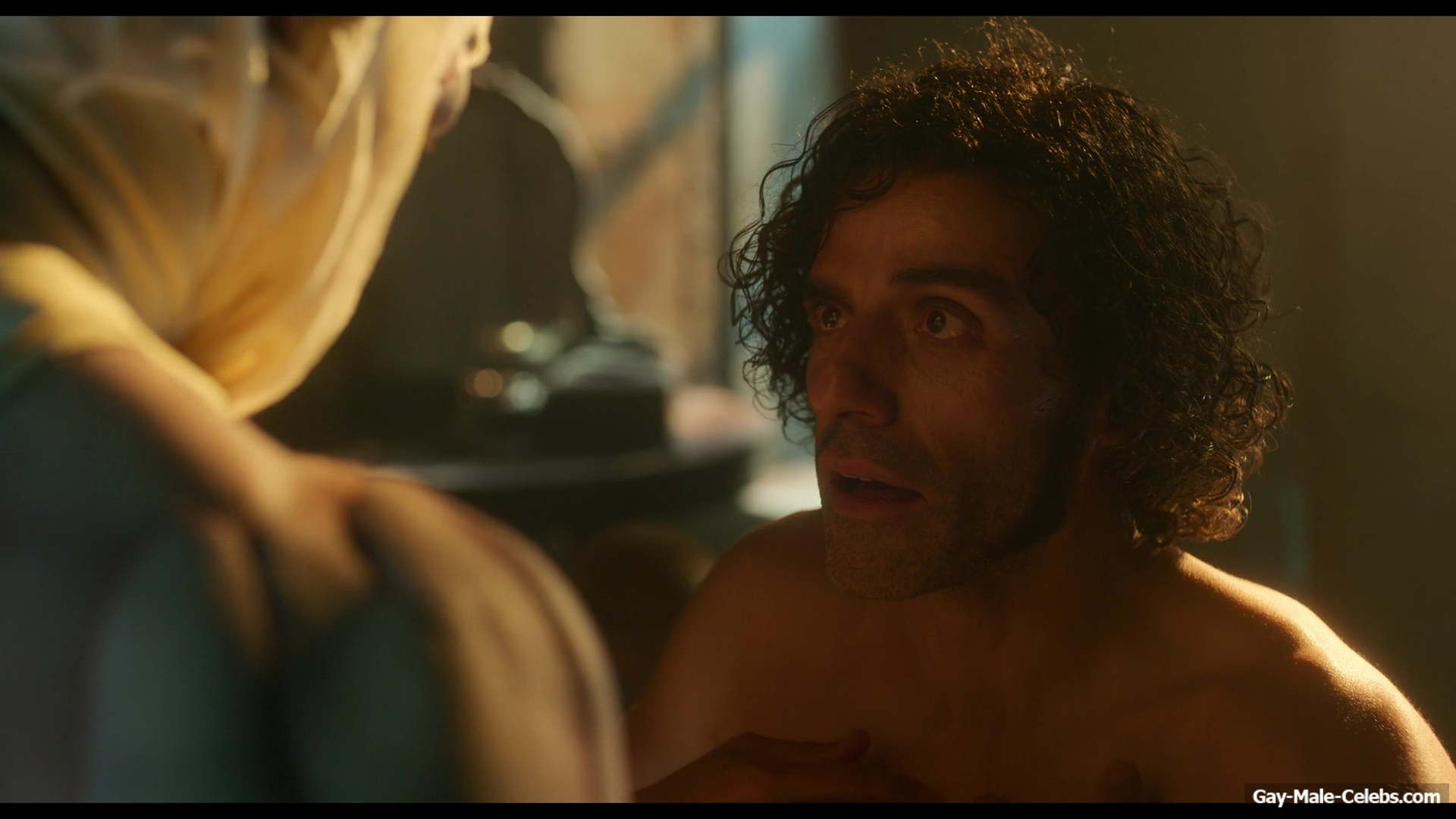 Oscar Isaac nude in Frankenstein