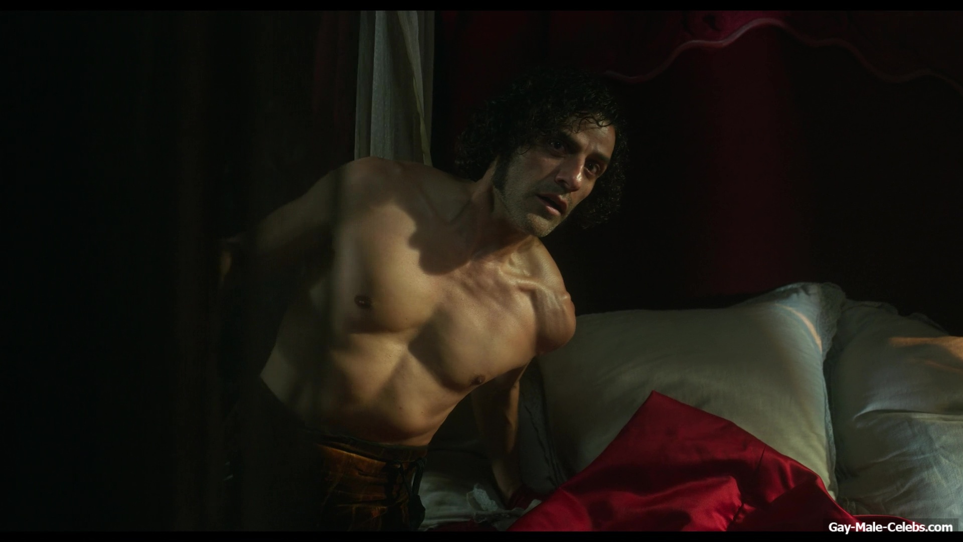 Oscar Isaac nude in Frankenstein