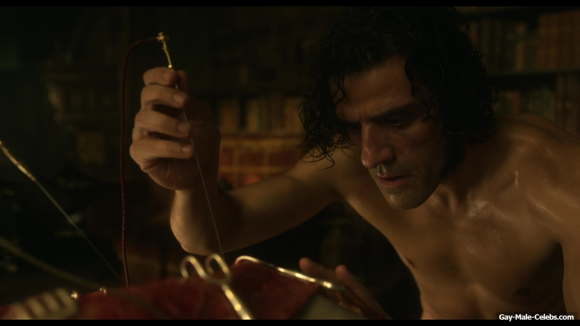 Oscar Isaac nude in Frankenstein
