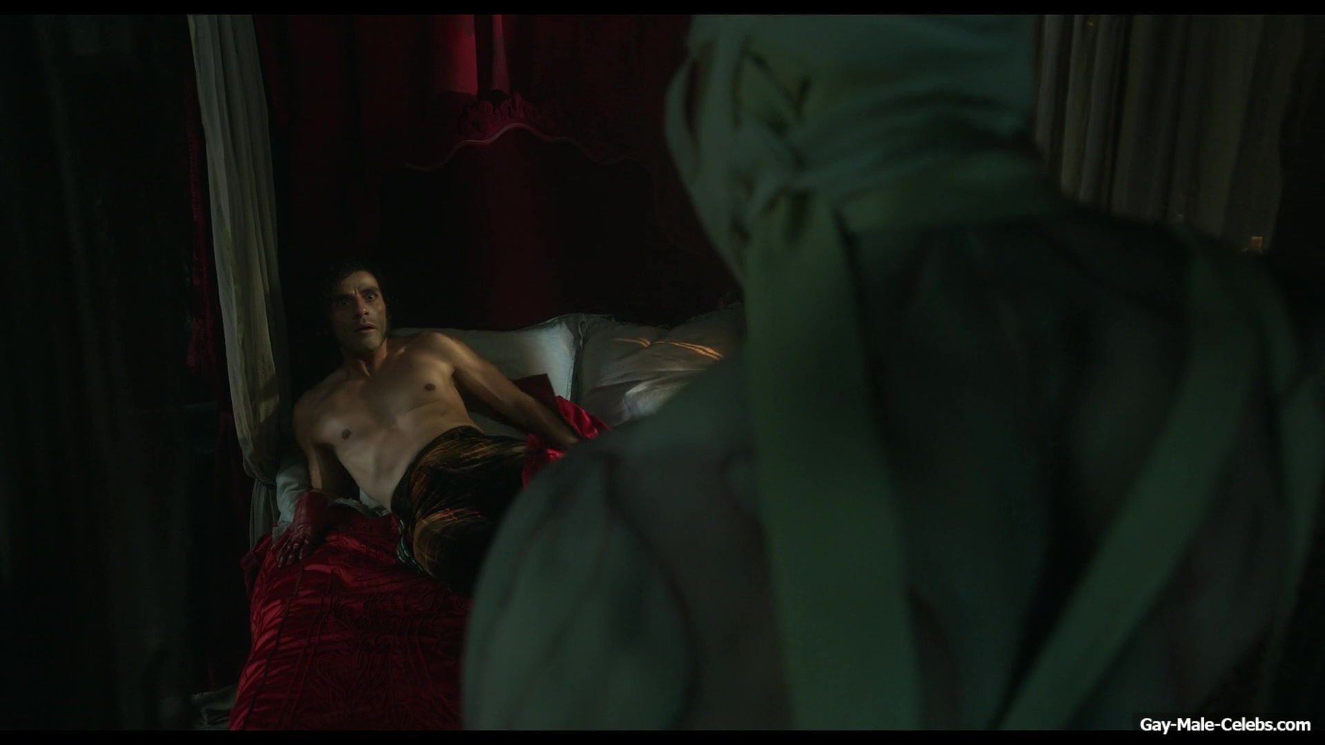 Oscar Isaac nude in Frankenstein