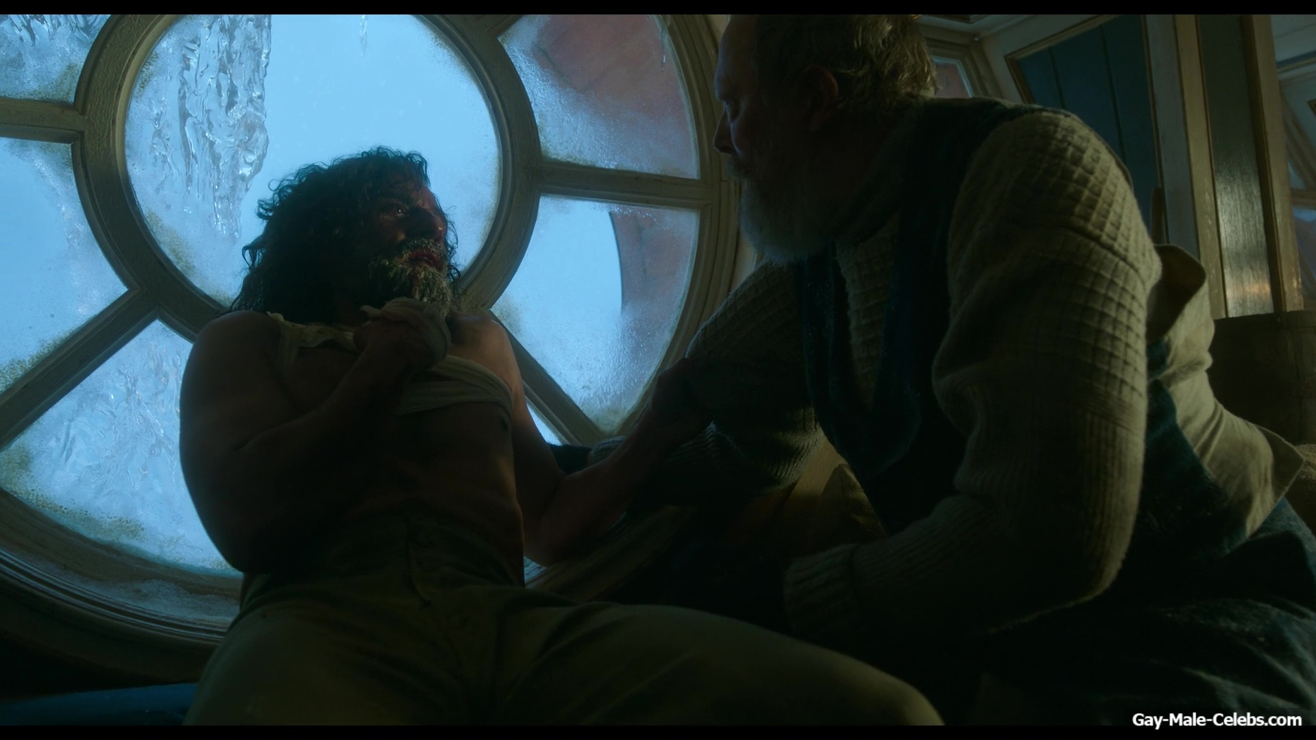 Oscar Isaac nude in Frankenstein