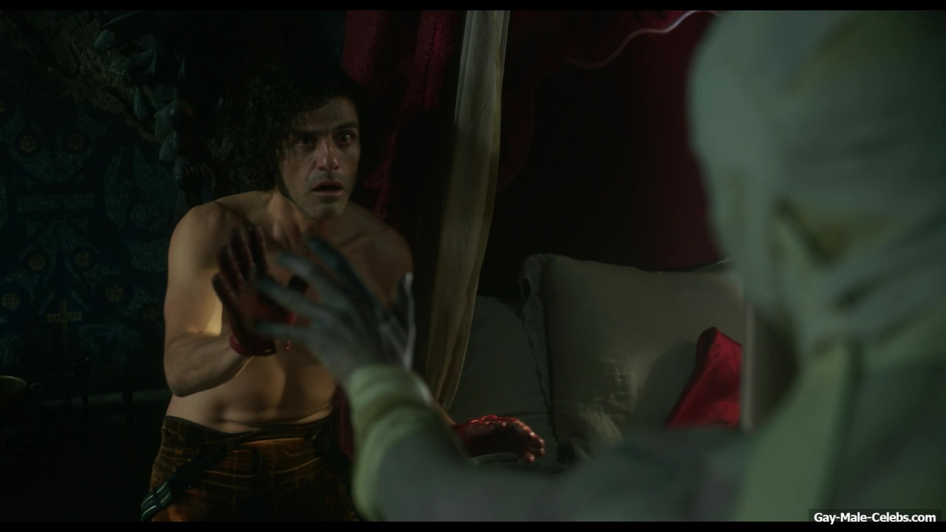 Oscar Isaac nude in Frankenstein