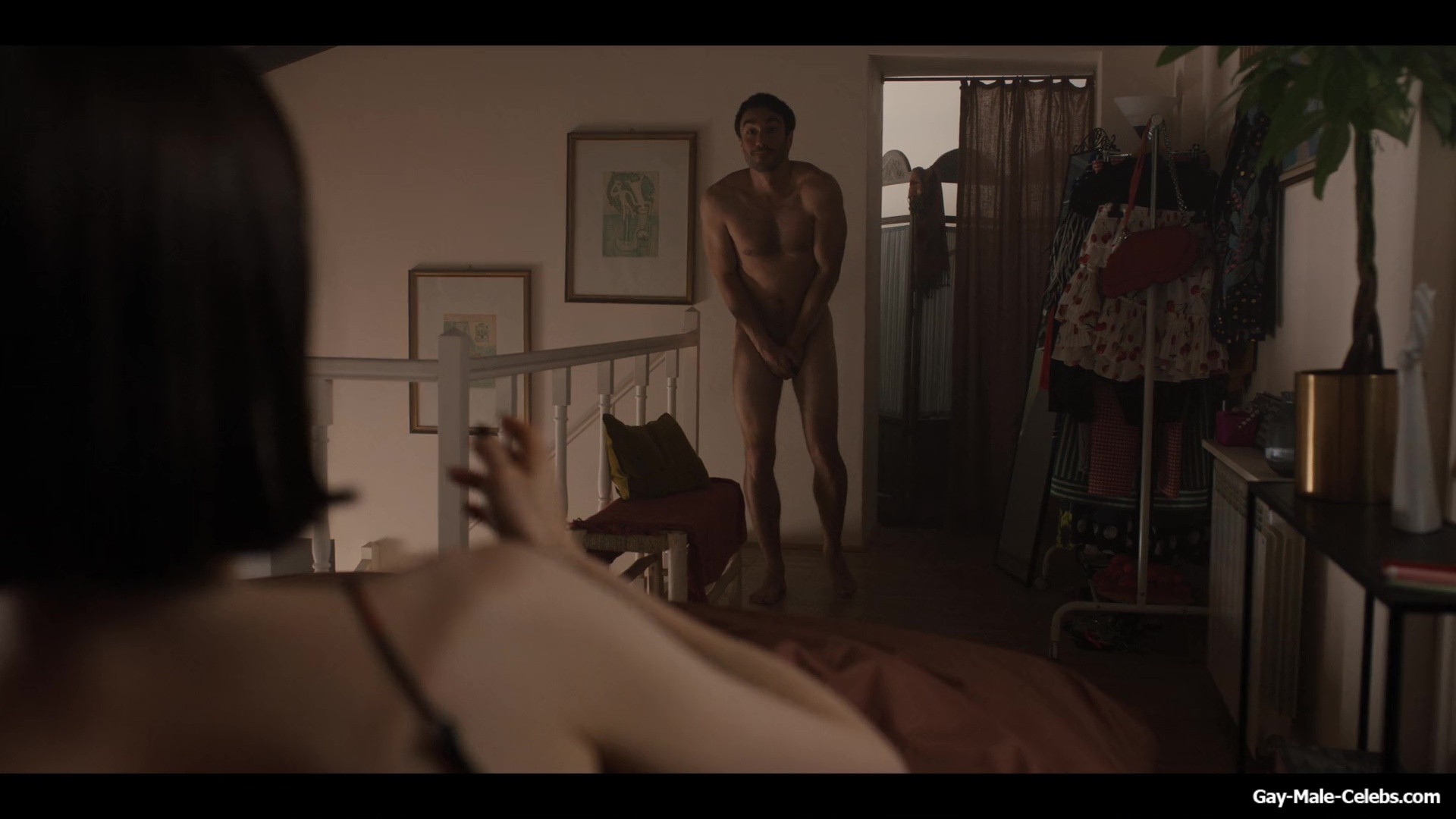 Eugenio Franceschini nude in Emily in Paris