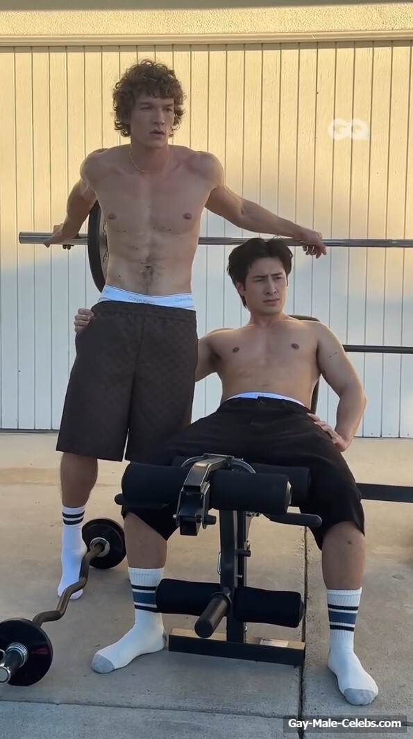 Hudson Williams and Connor Storrie nude for GQ