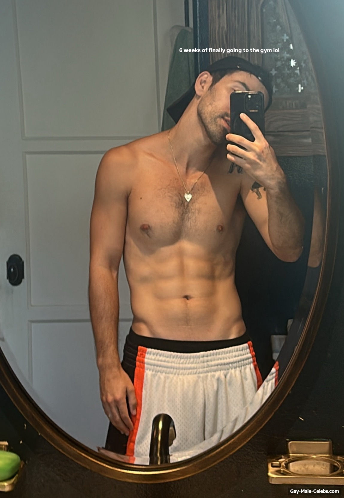 Max Schneider shirtless