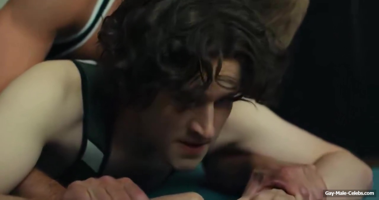 Alexander Skarsgard and Harry Melling gay sex in Pillion
