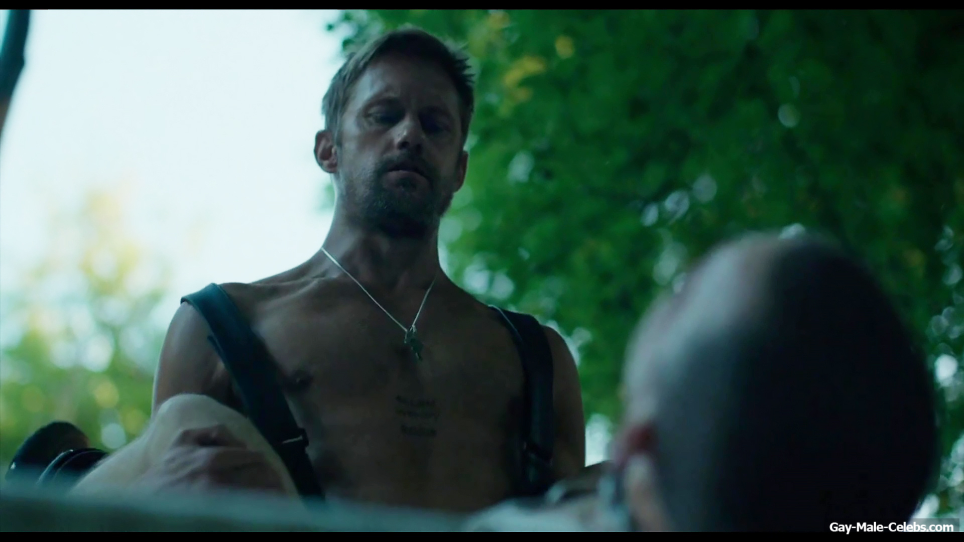 Alexander Skarsgrd and Harry Melling Nude And Rough Gay Sex in Pillion