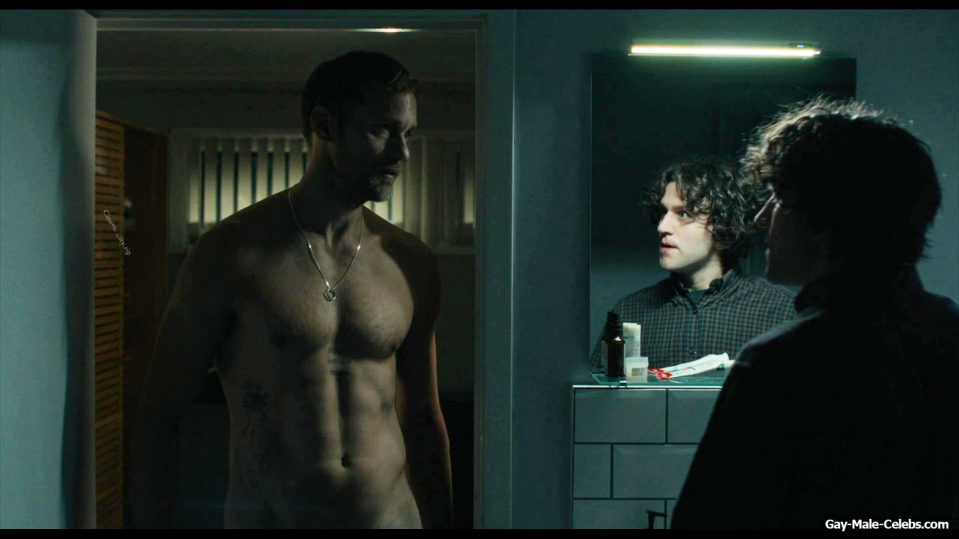 Alexander Skarsgrd Nude  Underwear Scenes in Pillion