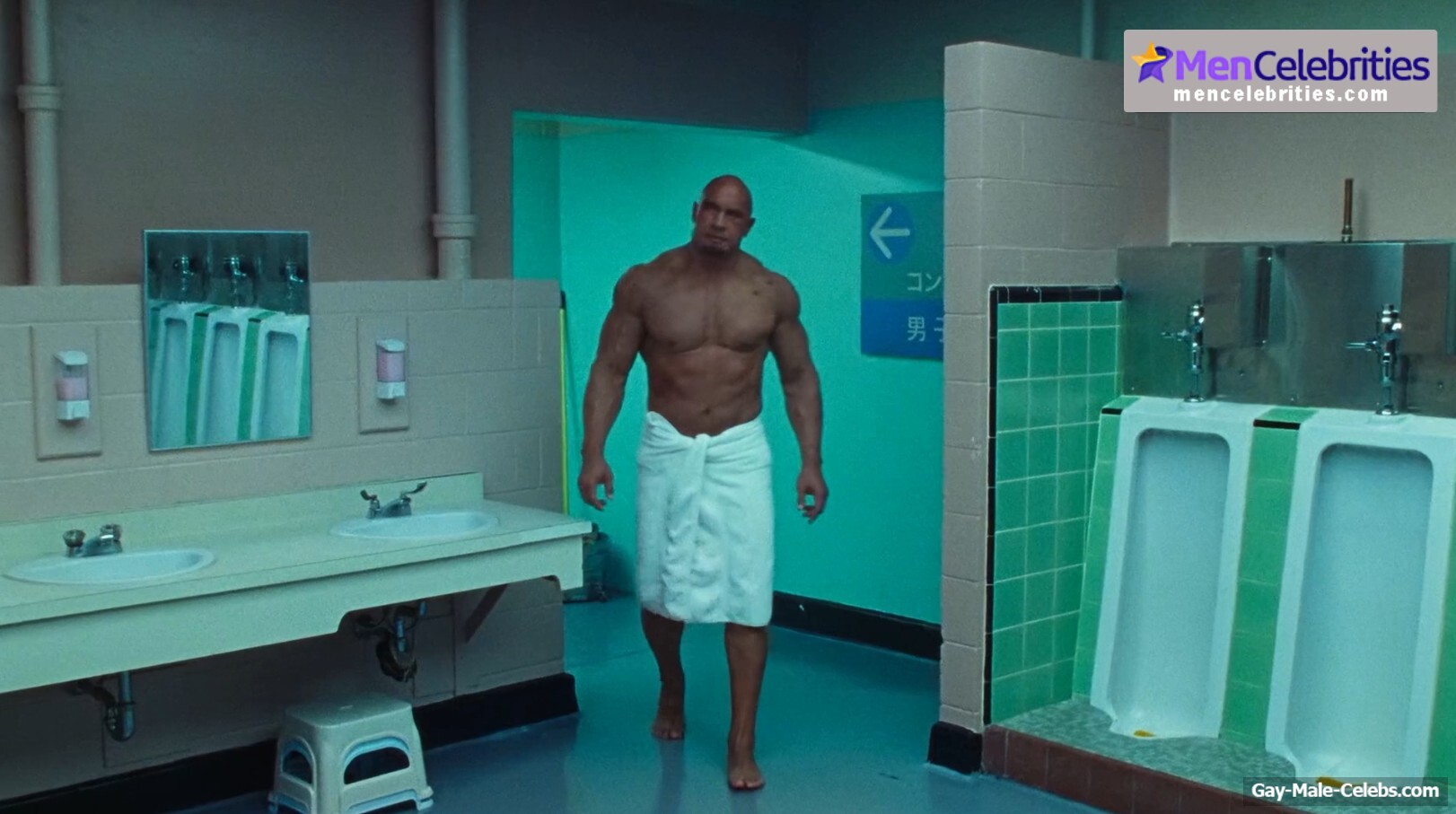 Dwayne Johnson shirtles in The Smashing Machine