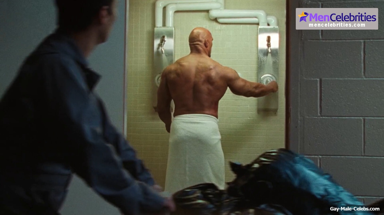 Dwayne Johnson shirtles in The Smashing Machine