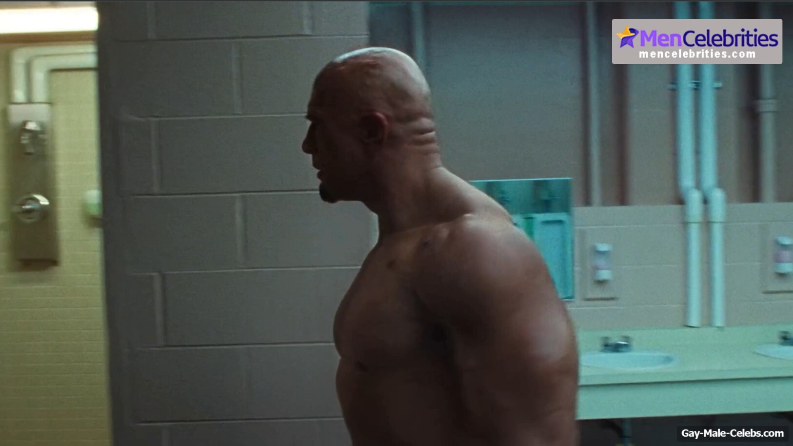 Dwayne Johnson shirtles in The Smashing Machine