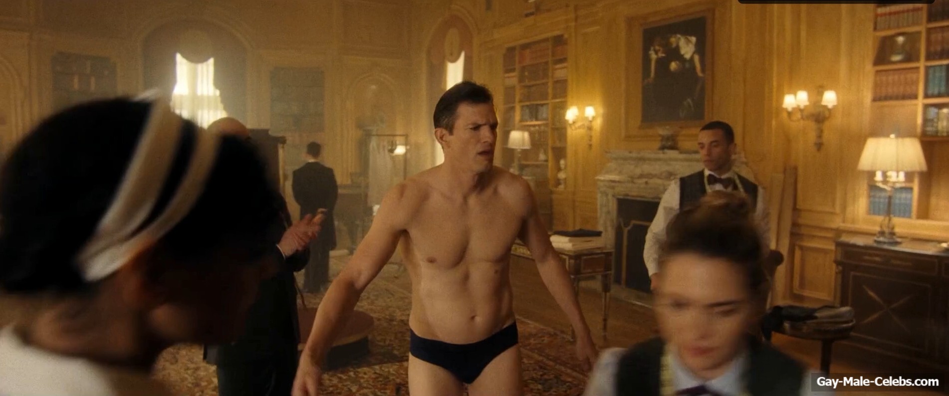 Ashton Kutcher bulge and shirtless in The Beauty