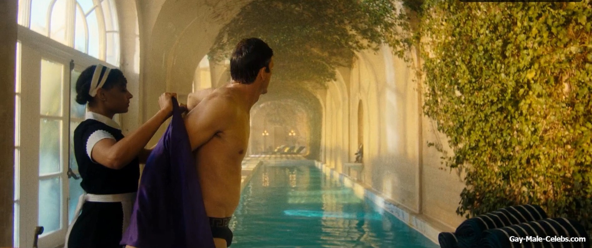 Ashton Kutcher bulge and shirtless in The Beauty