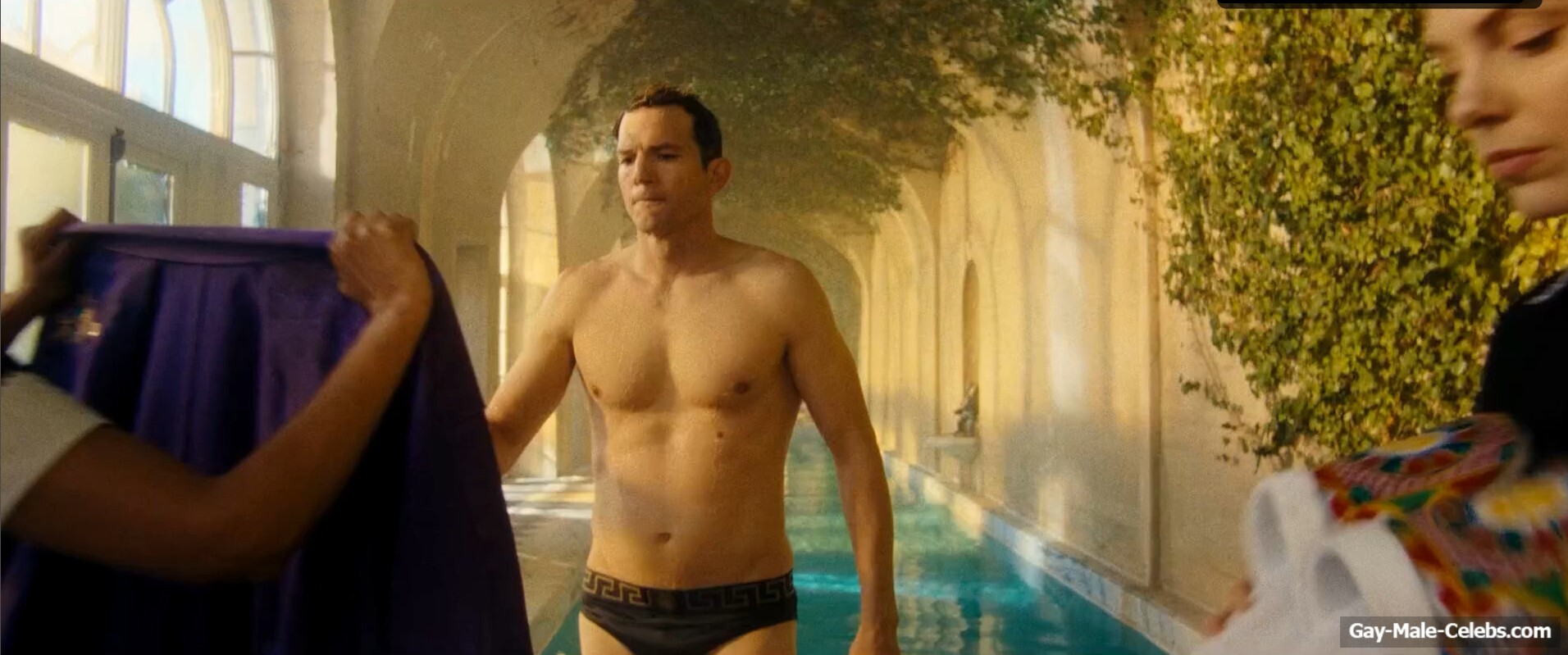 Ashton Kutcher bulge and shirtless in The Beauty