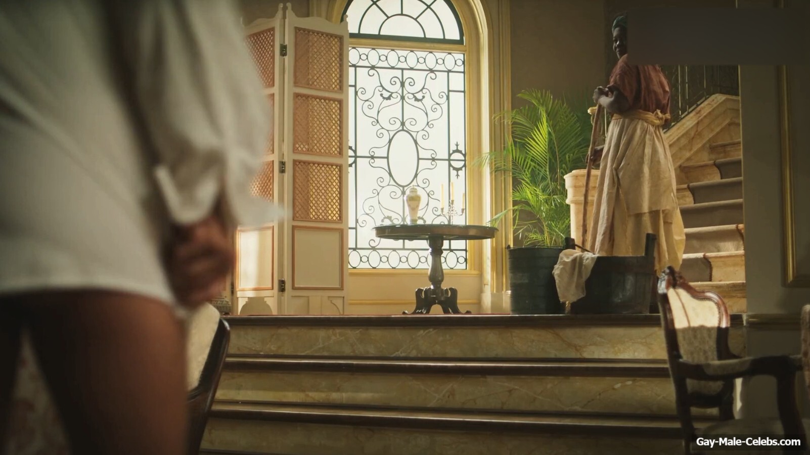 Ricardo Burgos Nude Ass Shirtless Scenes in Madam Beja