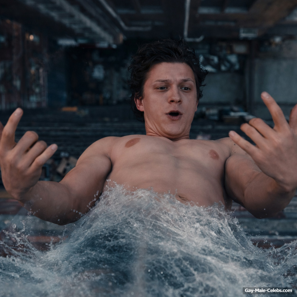 Tom Holland Penis Bulge And Underwear Scenes in Spider-Man 4