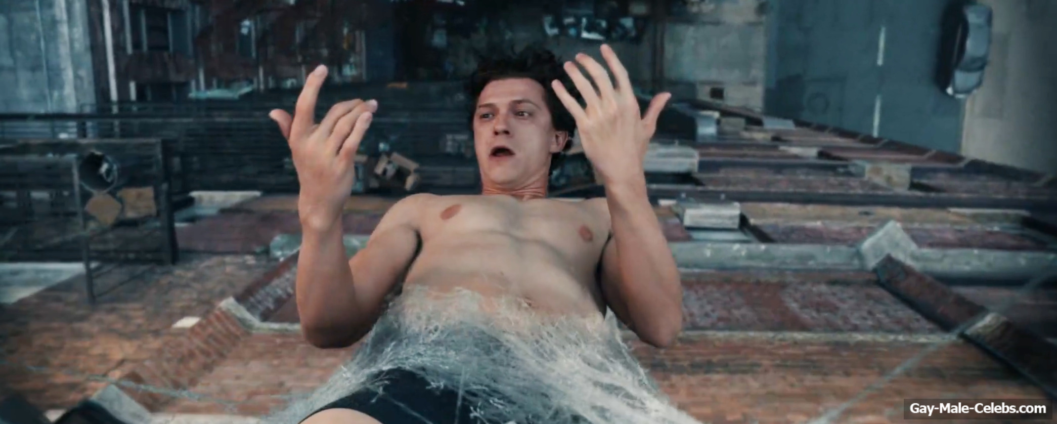 Tom Holland Penis Bulge And Underwear Scenes in Spider-Man 4