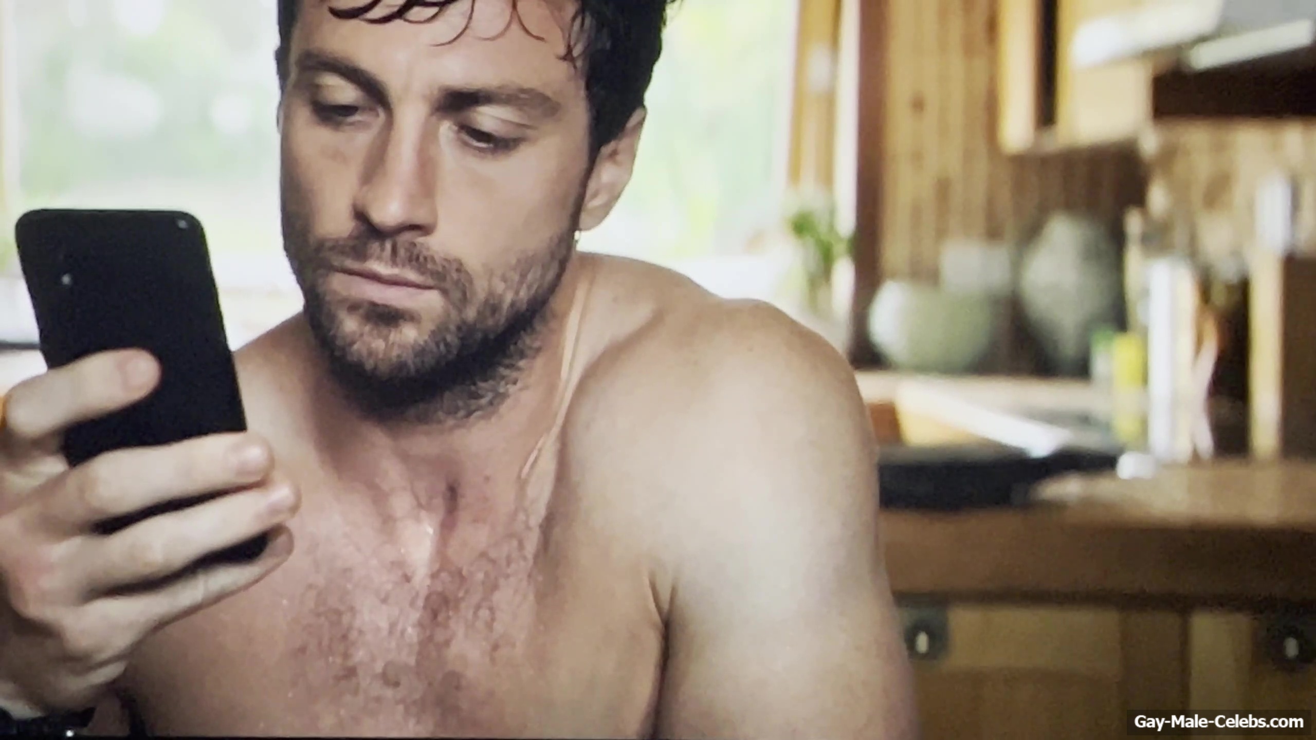 Aaron Taylor-Johnson nude shower scene in Fuze