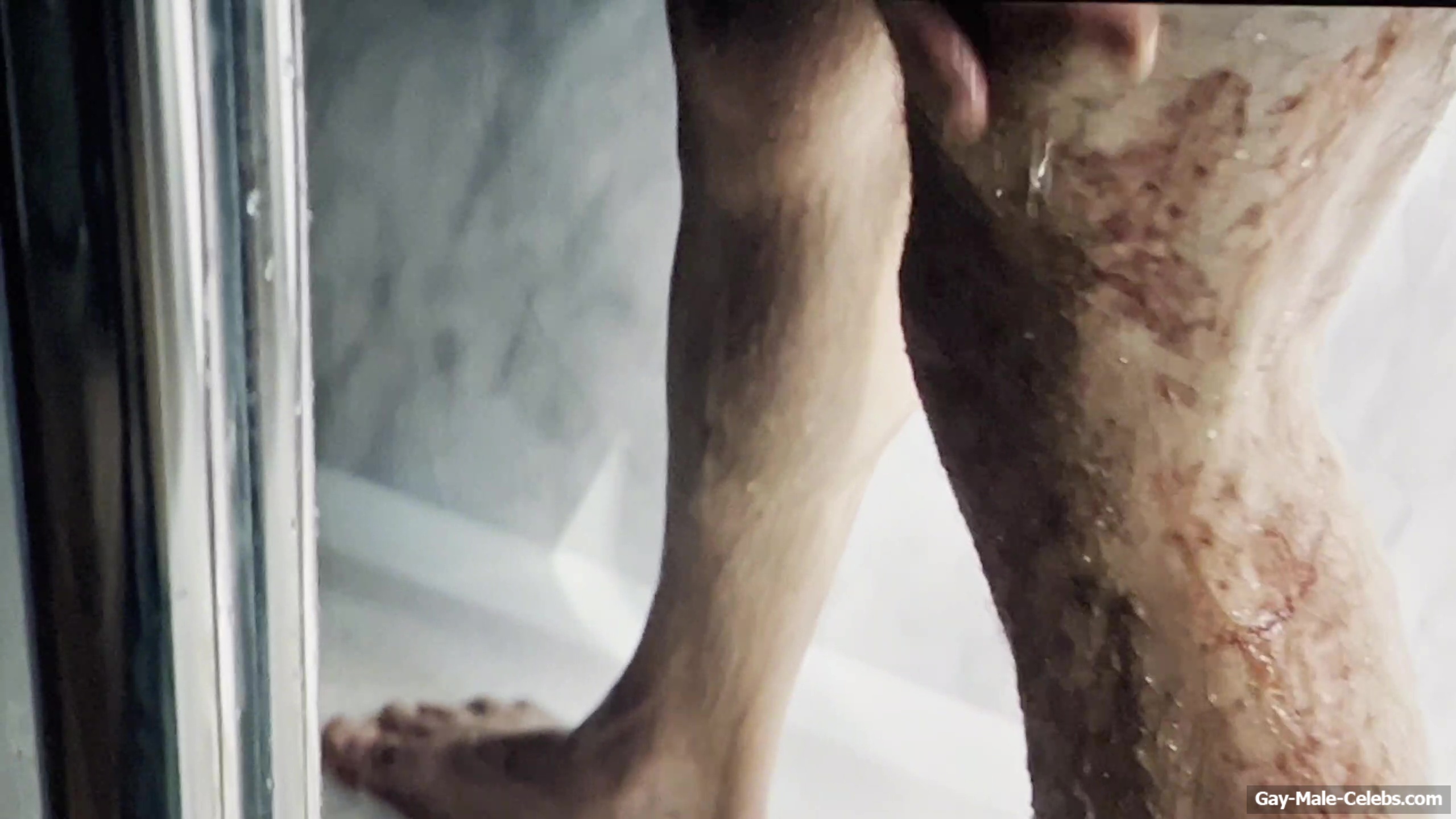 Aaron Taylor-Johnson nude shower scene in Fuze