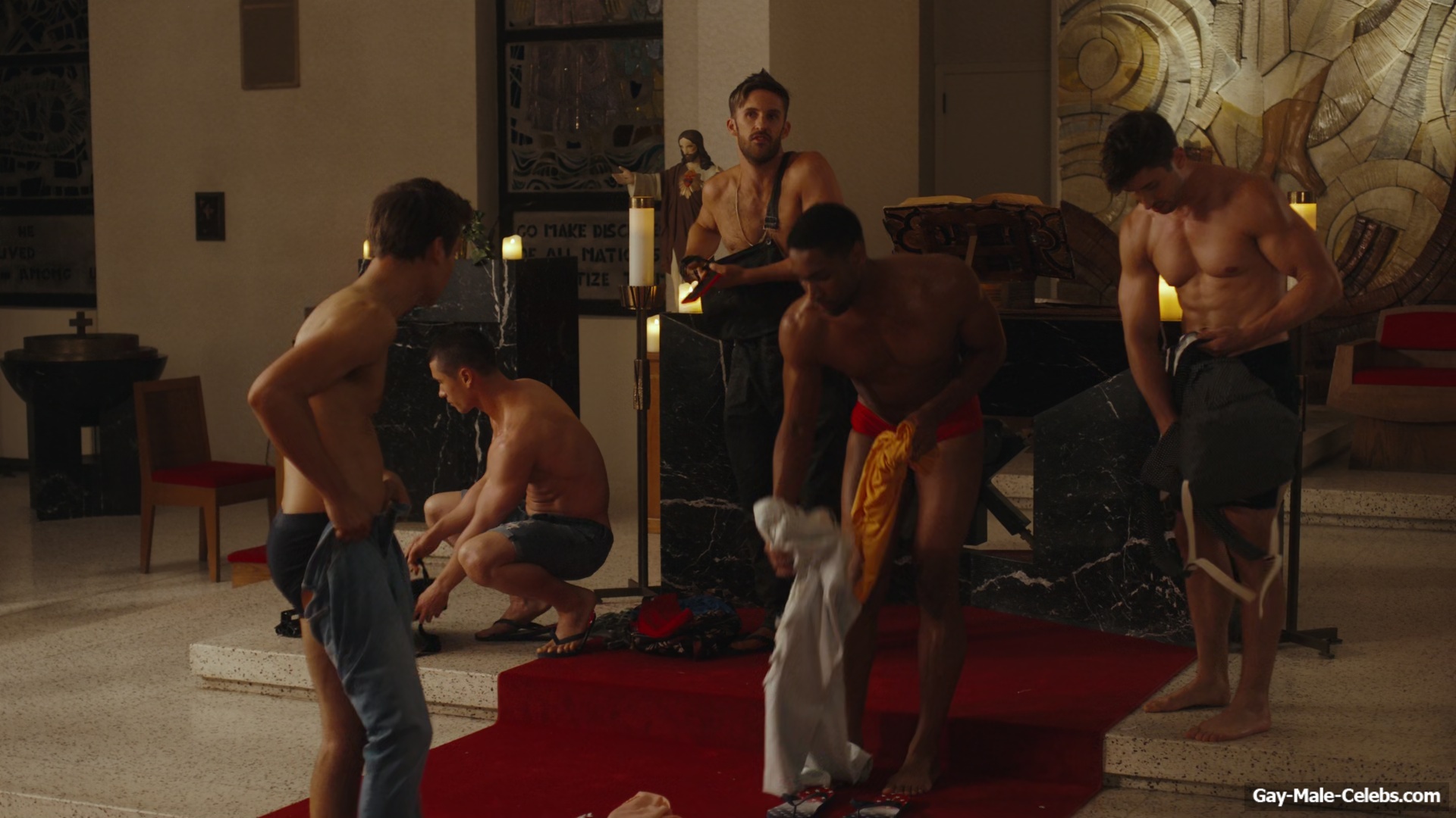 Drew Tarver And Other Nude Bulge in The Other Two