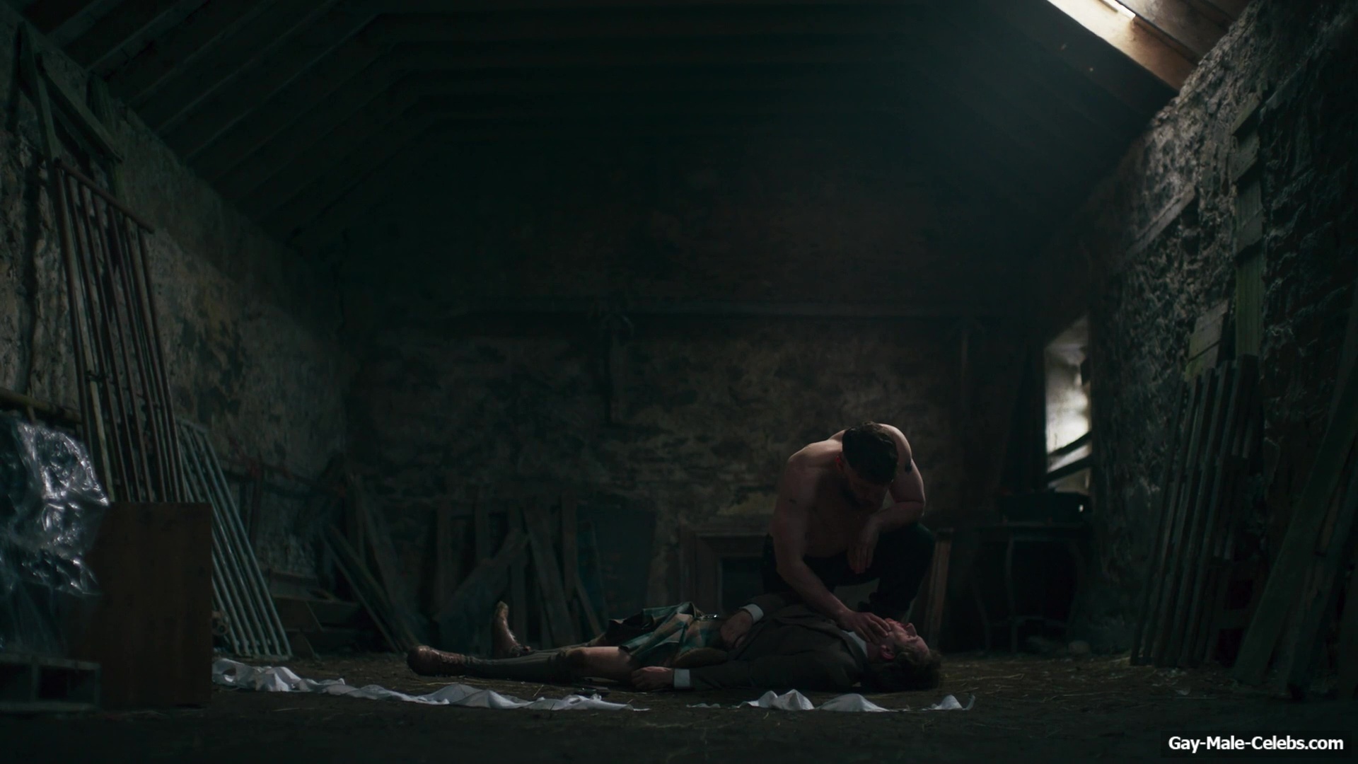 Richard Gadd shirtless in Half Man 2026
