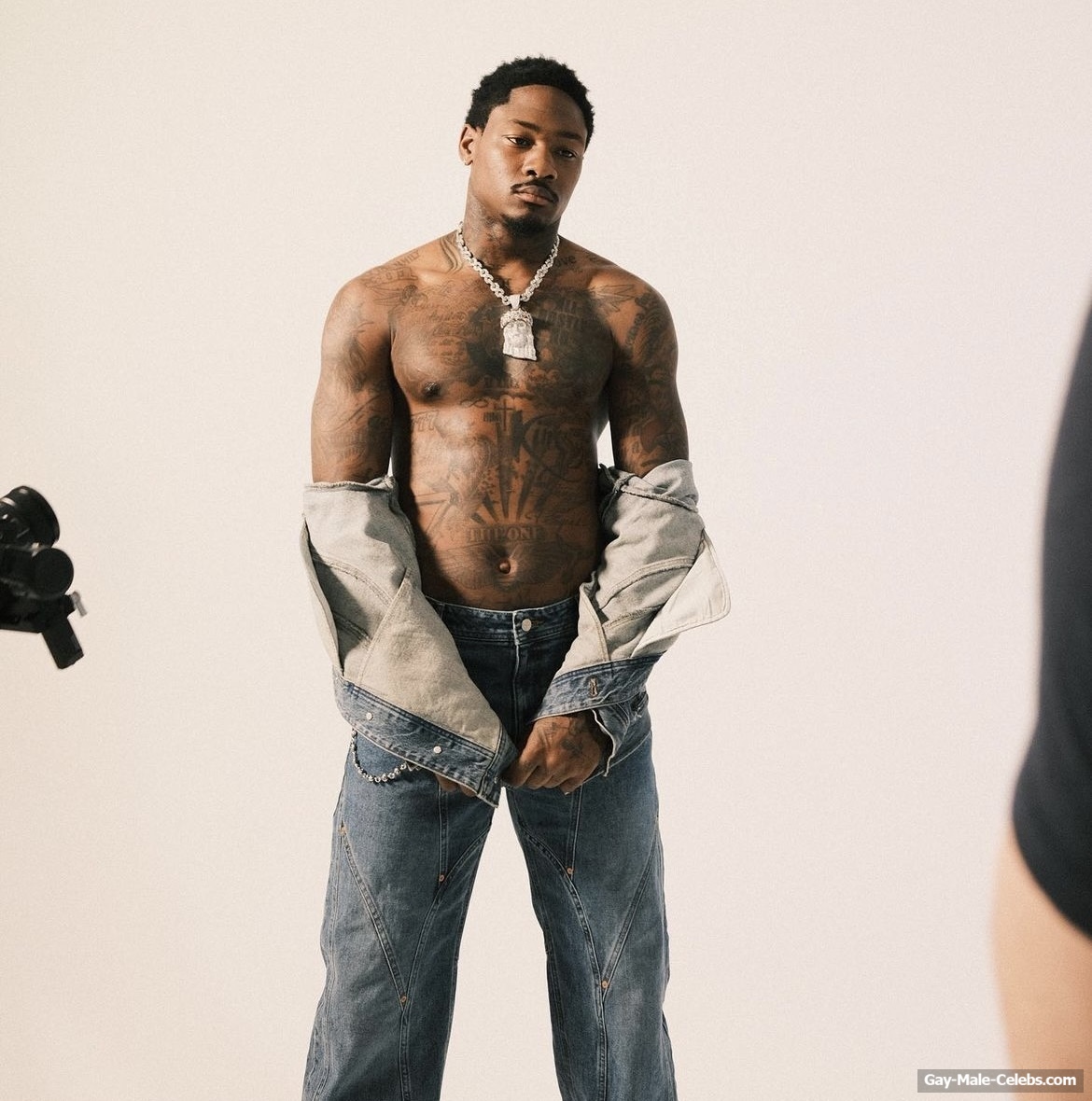 Stefon Diggs shirtless