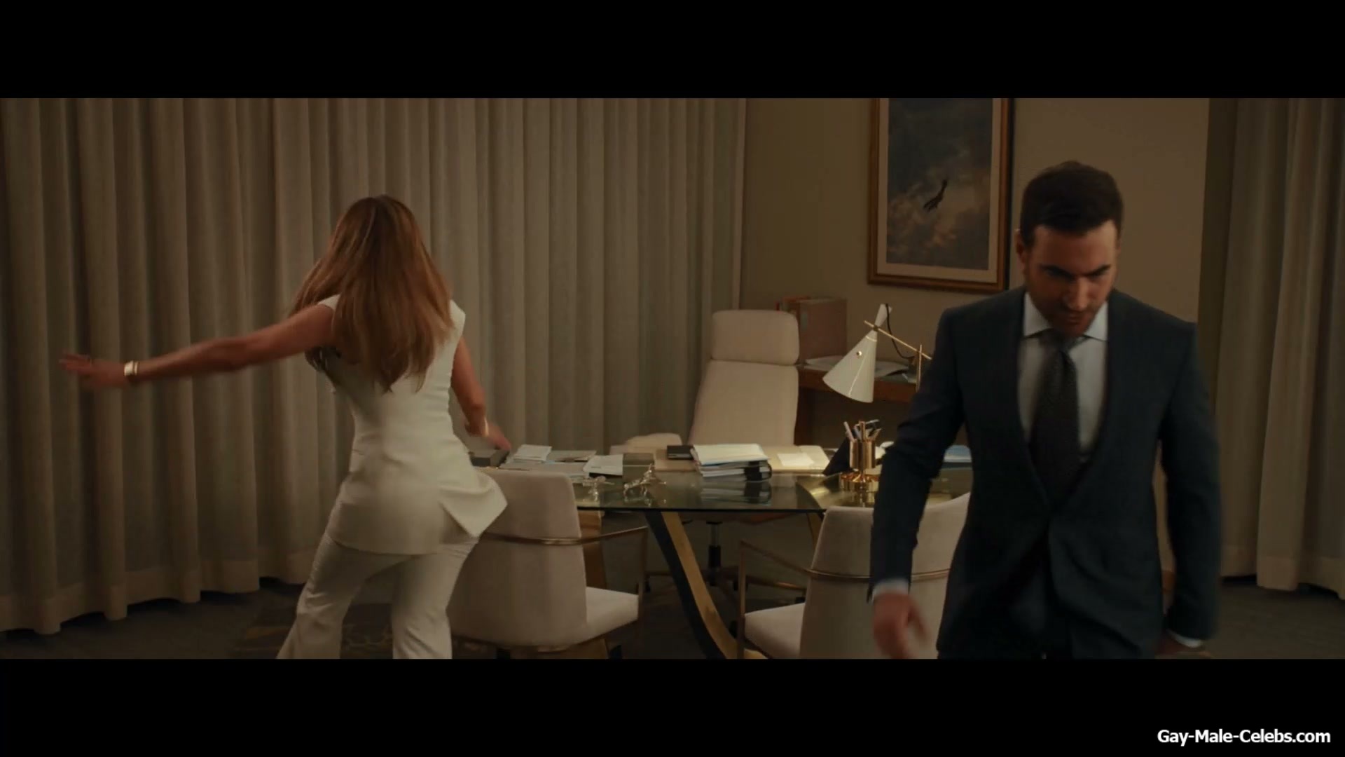 Brett Goldstein Shirtless And Erect Cock Scenes in Office Romance