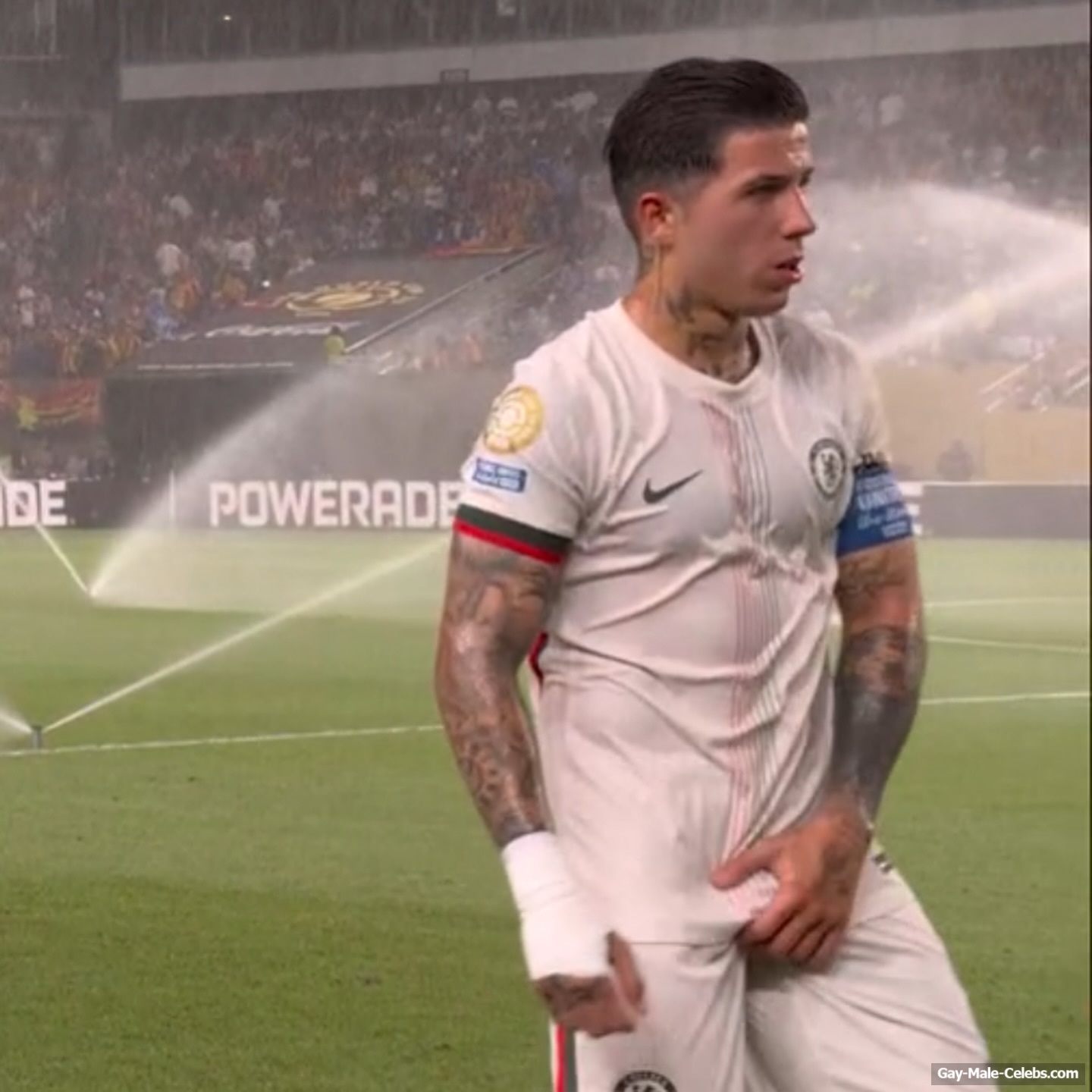 Enzo Fernandez Cock Bulge And Shaved Pubis Pics