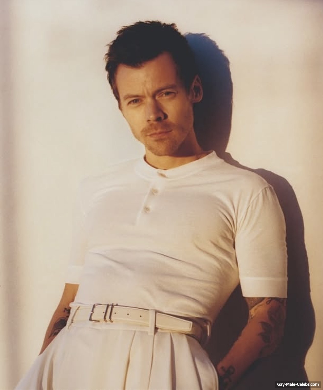 Harry Styles Shirtless And Foot Close Up Photos