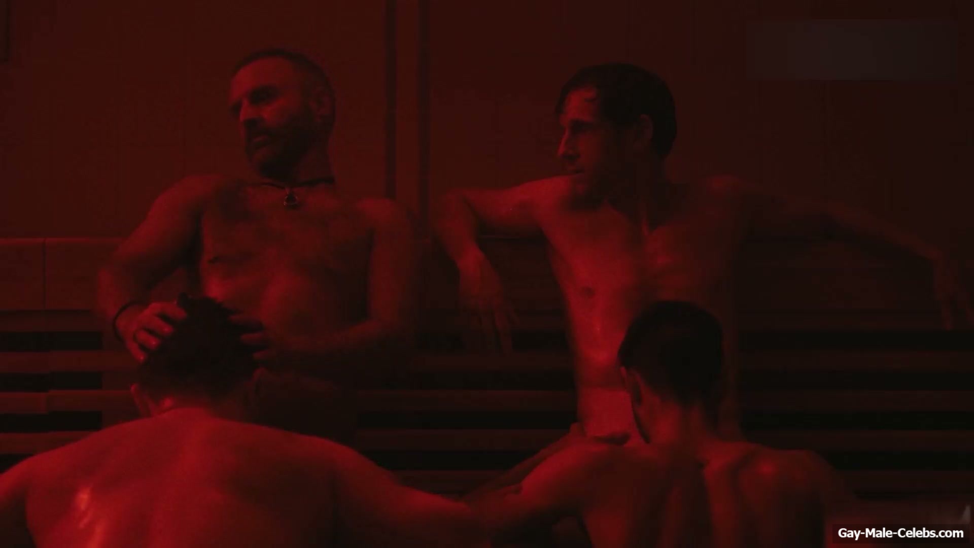 Jamie Bell and Tom Andrews Nude Blowjob Gay Scene in Half Man