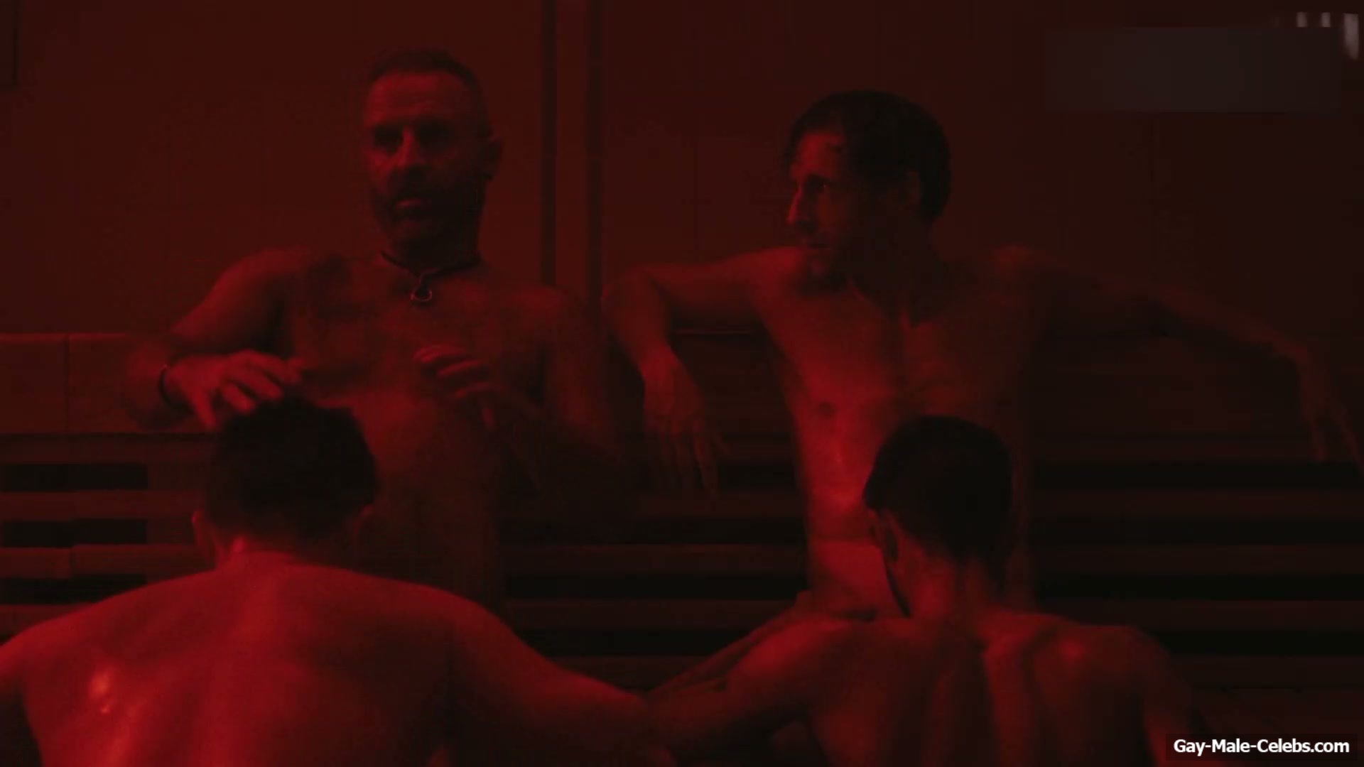 Jamie Bell and Tom Andrews Nude Blowjob Gay Scene in Half Man