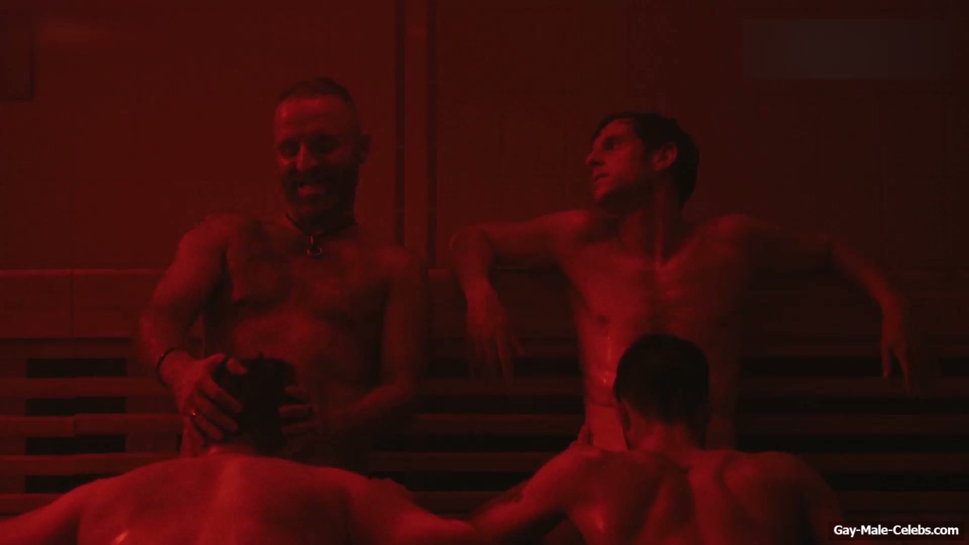 Jamie Bell and Tom Andrews Nude Blowjob Gay Scene in Half Man