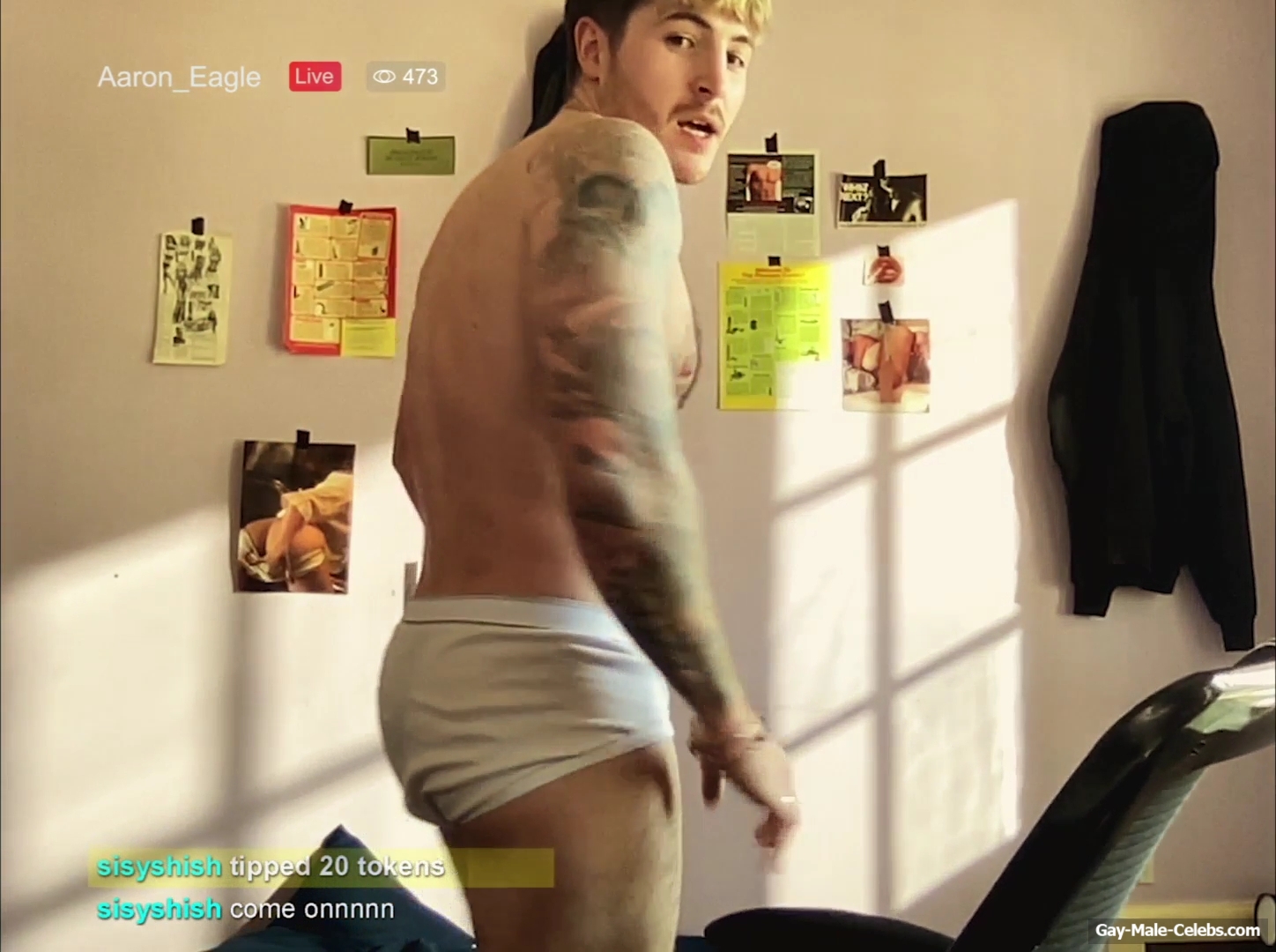 Kieron Moore underwear