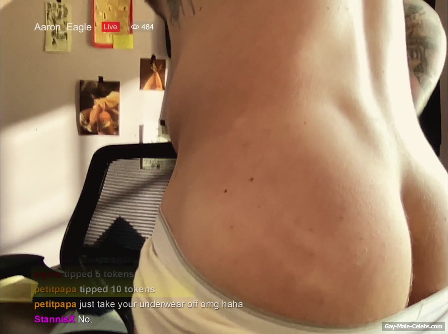 Kieron Moore Nude And Dick Bulge Scenes in Blue Film