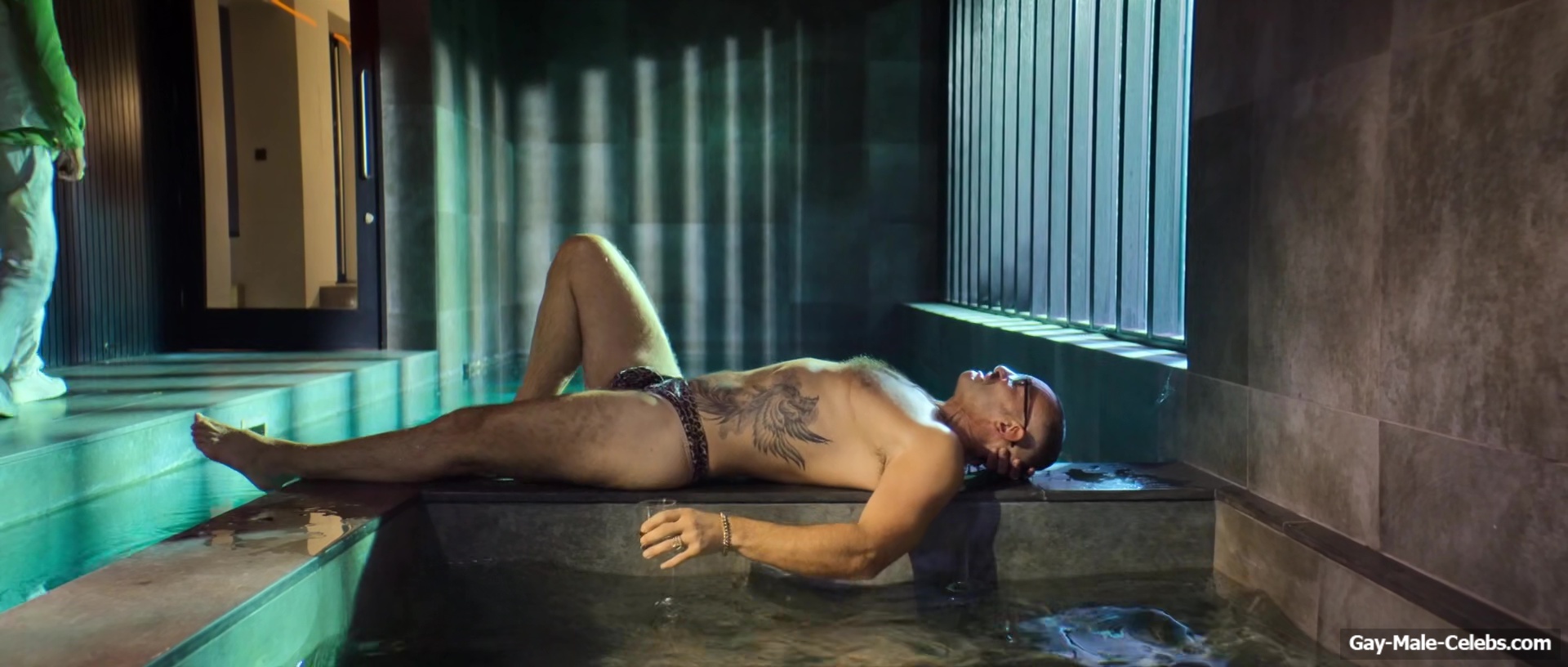 Neil Ashton Bulge and Butt In Leopard String in Brassic